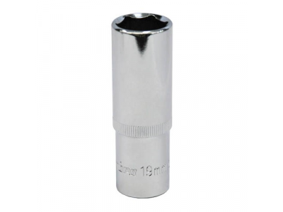 Головка торцевая глубокая 1/2"DR 19 мм, Ombra 112119