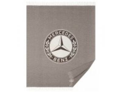 Плед Mercedes Blanket, Herringbone, Dark Brown / Off-white